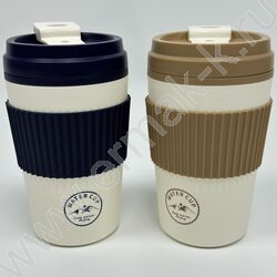 Термо-кружка с силиконовой манжетой /нерж. сталь, 500мл., ассорти | Фото 2