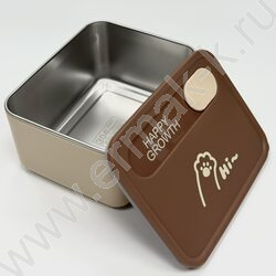 Ланч-бокс из нерж. стали с 1 отдел. /700мл, ассорти NEW | Фото 3