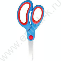 Ножницы 14,1см детские "Cosmo. Left Hand" для левшей, с закругл. лезвиями, сине-красными ручками NEW | Фото 1