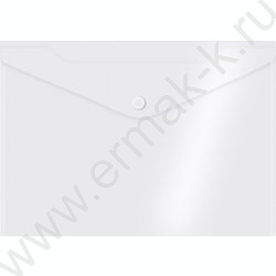 Папка-конверт на кнопке А4 прозрачный 180мкм NEW | Фото 1