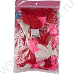 Шар воздушный "Heart"  30см /красный, розовый, белый /ассорти NEW | Фото 2