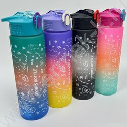 Бутылка для воды 800мл. с трубочкой /ассорти 4вида NEW | Фото 1