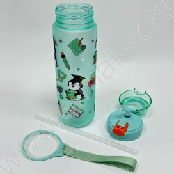 Бутылка для воды с трубочкой /ассорти 4вида NEW | Фото 4