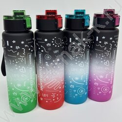 Бутылка для воды 1000мл. /ассорти 4вида NEW | Фото 1