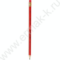 Карандаш ч/гр с ластиком HB, корпус красный (KIN 1395) NEW | Фото 1