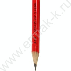 Карандаш ч/гр с ластиком HB, корпус красный (KIN 1395) NEW | Фото 2