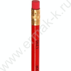 Карандаш ч/гр с ластиком HB, корпус красный (KIN 1395) NEW | Фото 3