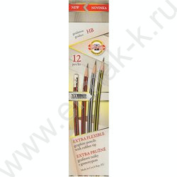 Карандаш пластиковый ч/гр с ластиком HB, корпус ассорти (KIN 1397) NEW | Фото 3