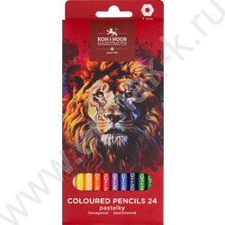 Карандаши 24цв RED LION европодвес (KIN 3554) NEW | Фото 1