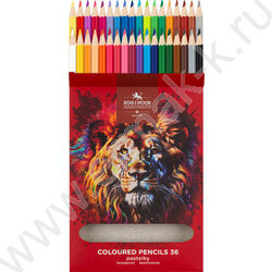 Карандаши 36цв RED LION европодвес (KIN 3555) NEW | Фото 2