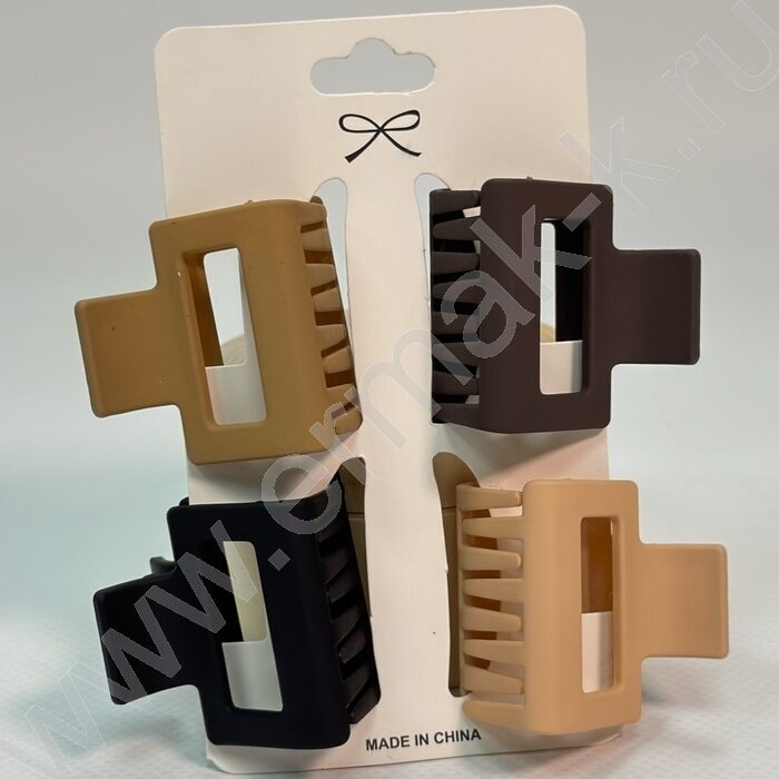 Крабик для волос 4шт. 4см. /ассорти | Фото 2