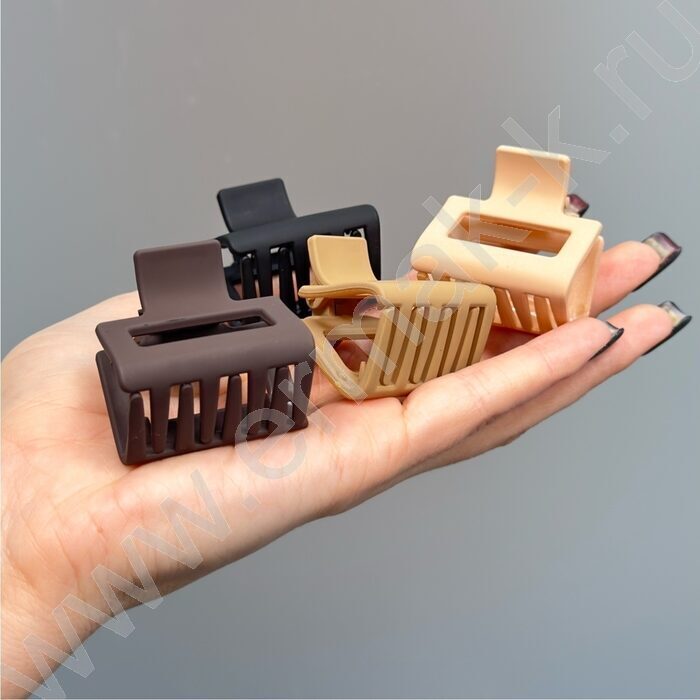 Крабик для волос 4шт. 4см. /ассорти | Фото 4