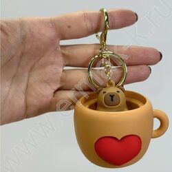 Брелок Капибара в чашке NEW | Фото 2