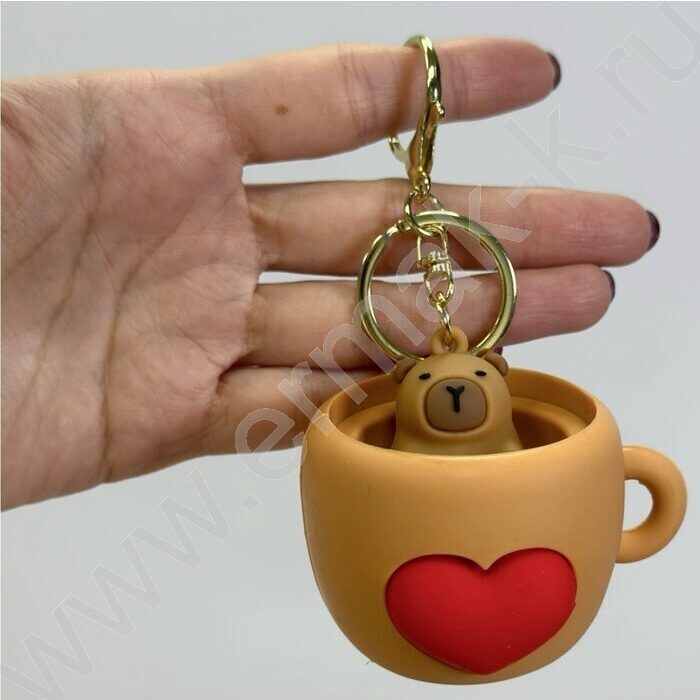 Брелок Капибара в чашке | Фото 2