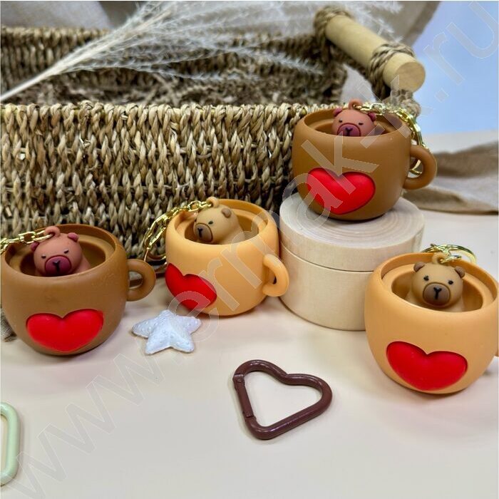 Брелок Капибара в чашке | Фото 4