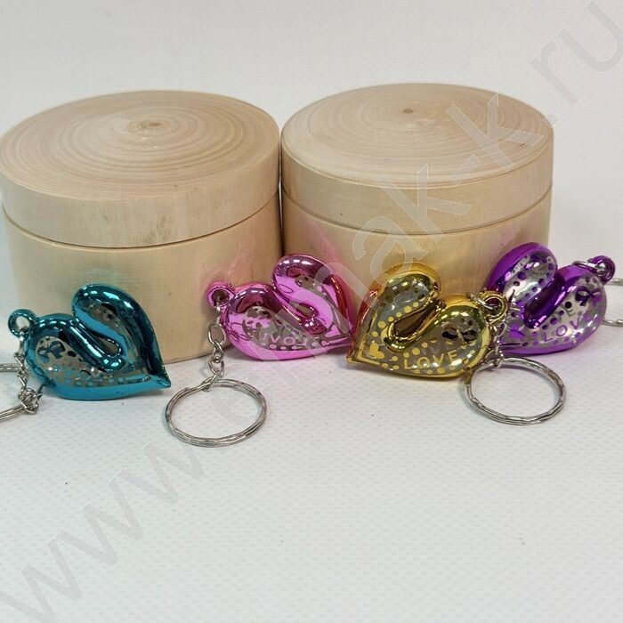 Брелок Сердце, цветные /ассорти | Фото 2