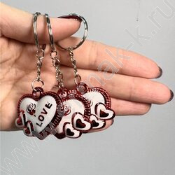 Брелок Сердце, цветные /ассорти NEW | Фото 3