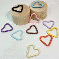 Брелок Сердце-карабин /ассорти NEW | Фото 2