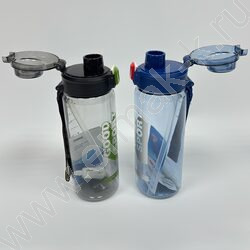 Бутылка для воды 700мл, с трубкой NEW | Фото 2