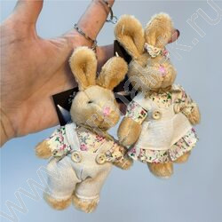Брелок мягкий Заяц, 12см. /ассорти NEW | Фото 3