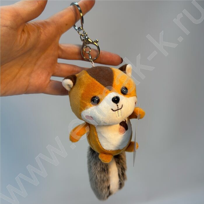 Брелок мягкий Енот с хвостом, 17см. /вссорти | Фото 2