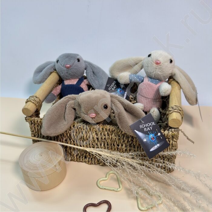 Брелок мягкий Заяц, 16см. /ассорти | Фото 1