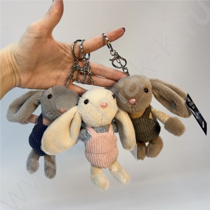 Брелок мягкий Заяц, 16см. /ассорти | Фото 5