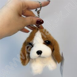 Брелок мягкий Собака с ресницами, 12см. /ассорти NEW | Фото 4