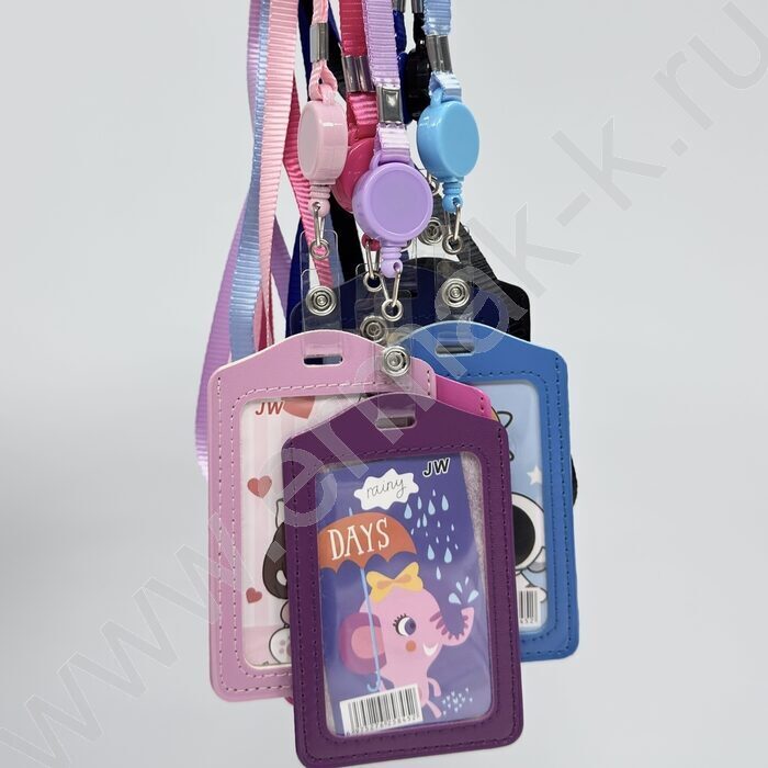 Бейдж кож.зам /ассорти, mix 6 цветов | Фото 2