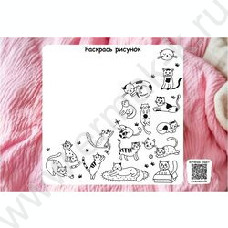 Альбом д/рисования 24л "Пара милых котят-1" ассорти NEW | Фото 6