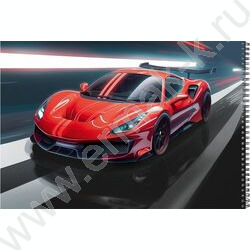 Альбом д/рисования-спираль 32л "Красная машина-10" NEW | Фото 3