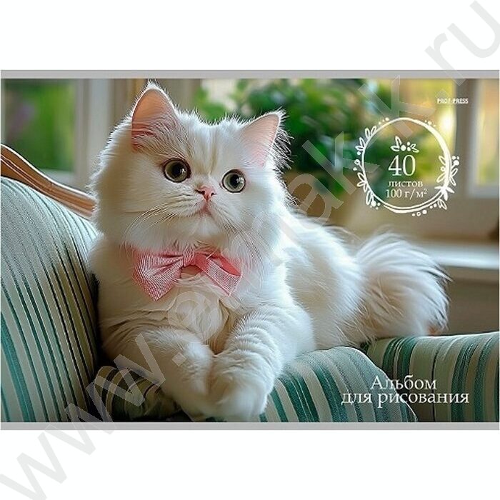 Альбом д/рисования 40л "Милые котики-2" | Фото 3