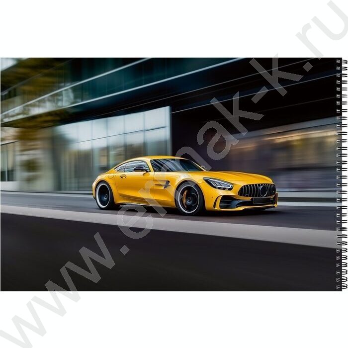 Альбом д/рисования-спираль 40л "Шикарные автомобили-5" ассорти | Фото 6