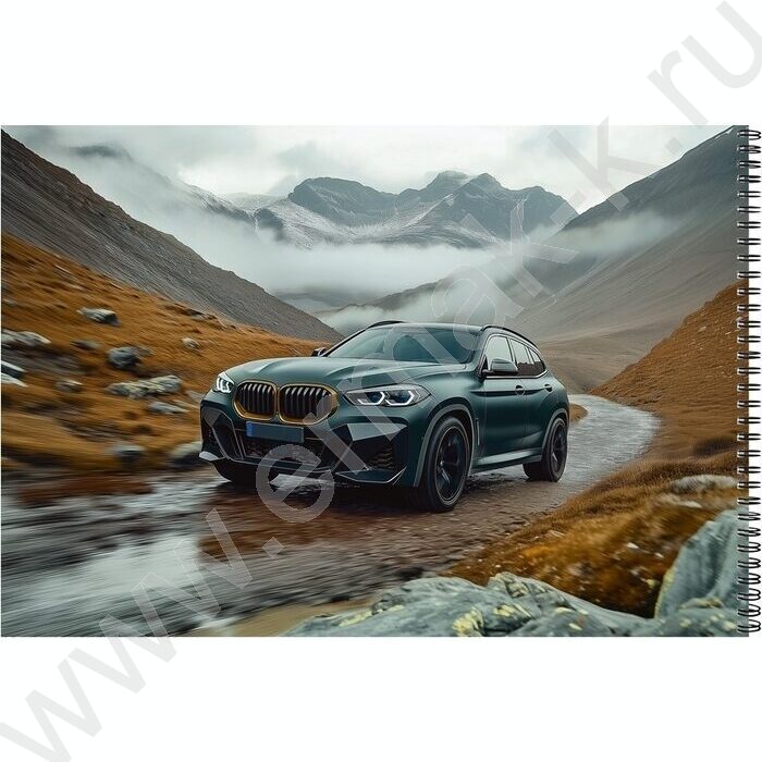Альбом д/рисования-спираль 40л "Авто и природа-10" /лен/ ассорти | Фото 4