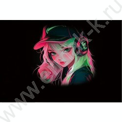 Альбом д/рисования-склейка 40л "Девушка в наушниках-3" NEW | Фото 3