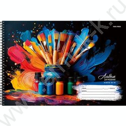 Альбом д/рисования-спираль 48л "Яркие краски" NEW | Фото 1