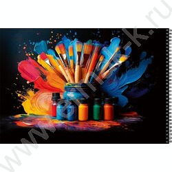 Альбом д/рисования-спираль 48л "Яркие краски" NEW | Фото 3