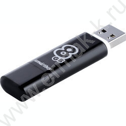 Съемный носитель информации  8GB USB Flash Drive <USB 2.0> черный "Glossy" NEW | Фото 2