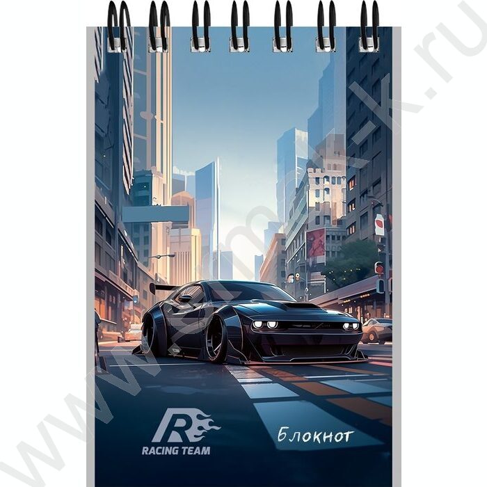 Блокнот  40л А7 спираль "Городские спорткары" ассорти | Фото 4