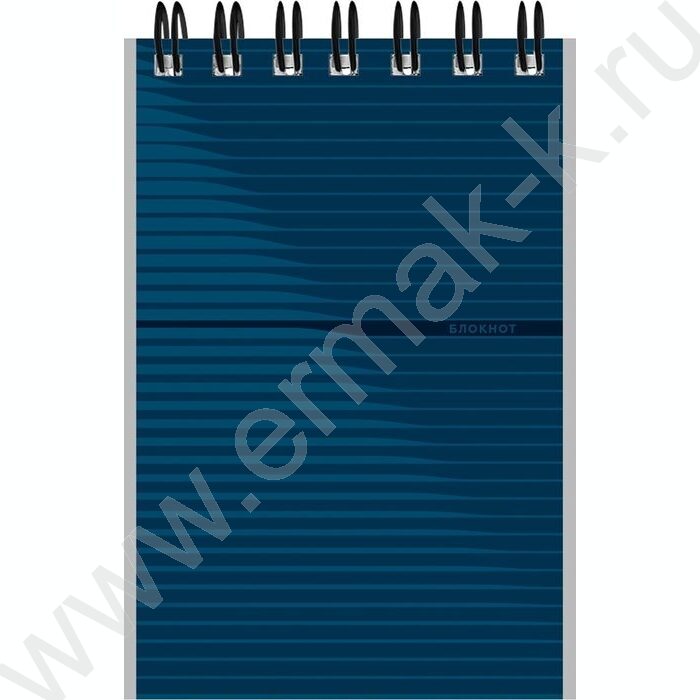 Блокнот  40л А7 спираль "Дизайн в полоску" ассорти | Фото 4