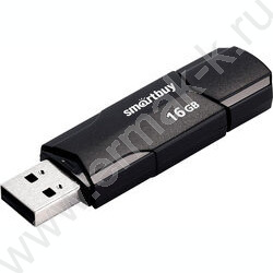 Съемный носитель информации 16GB USB Flash Drive <USB 2.0> черный "Clue" | Фото 3