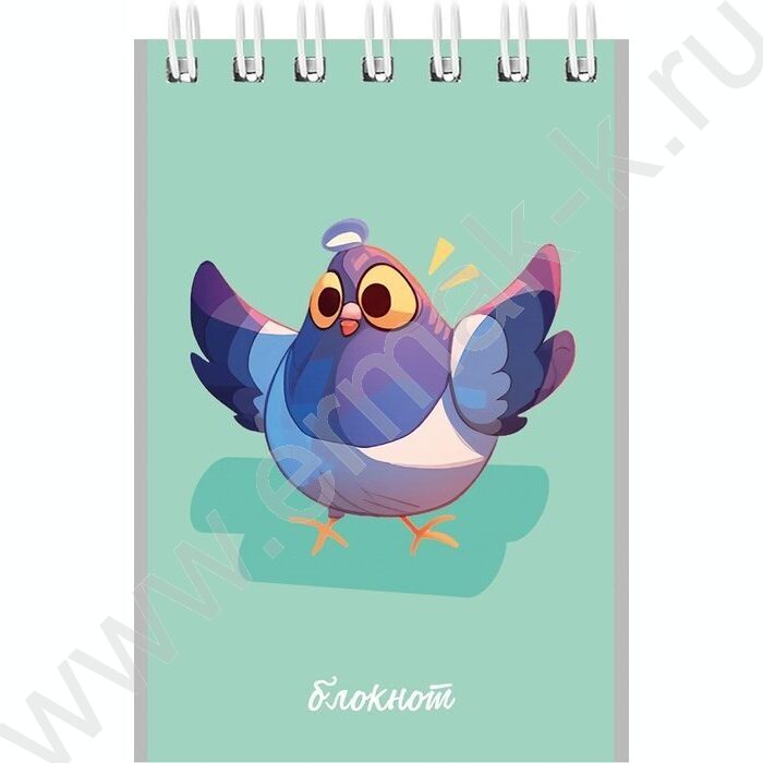 Блокнот  40л А7 спираль "Забавные животные-8" ассорти | Фото 3