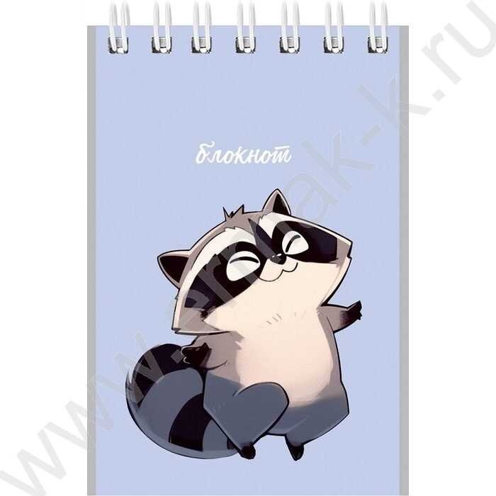 Блокнот  40л А7 спираль "Забавные животные-8" ассорти | Фото 5