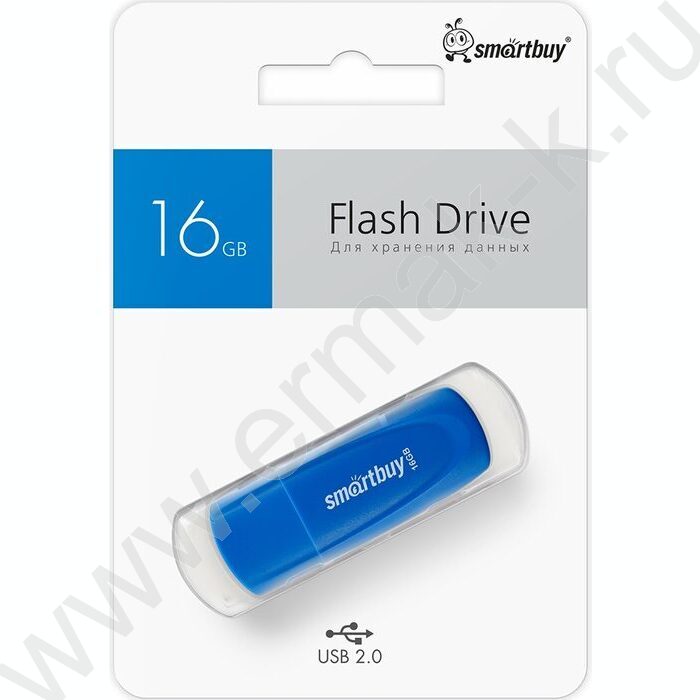 Съемный носитель информации 16GB USB Flash Drive <USB 2.0> синий "Scout" | Фото 4
