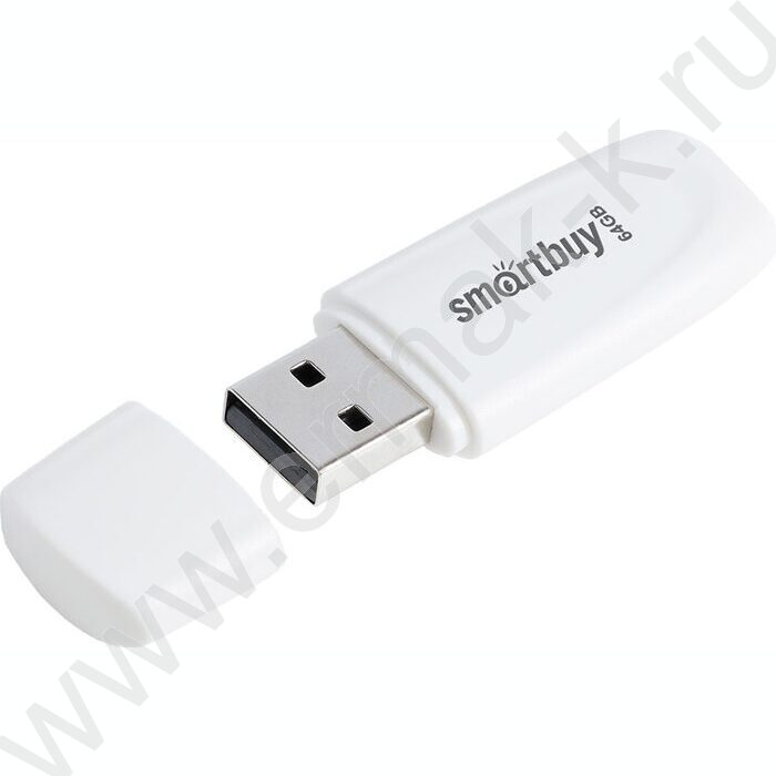 Съемный носитель информации 64GB USB Flash Drive <USB 2.0> белый "Scout" | Фото 3