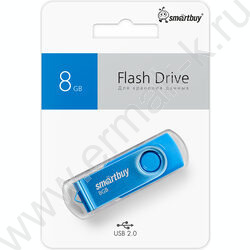 Съемный носитель информации  8GB USB Flash Drive <USB 2.0> синий "Twist" NEW | Фото 4