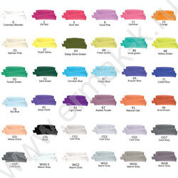 Маркер для скетчинга /набор  36цв/ двусторонний 1мм/6мм круг/косой /текстил. сумка NEW | Фото 5