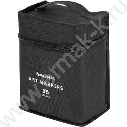 Маркер для скетчинга /набор  36цв/ двусторонний 1мм/6мм круг/косой /текстил. сумка NEW | Фото 6