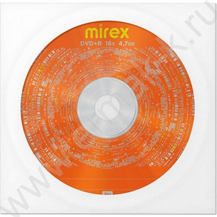 Матрица DVD+R 4.7Gb 16x Cake Box по 1шт. бумажный конверт | Фото 3