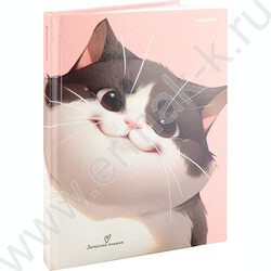 Зап. книжка 160л А5 тв.обл. "Коты-1" /глянц.лам,лен/ NEW | Фото 1